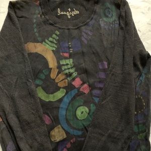 Desigual Black Printed Jersey Top